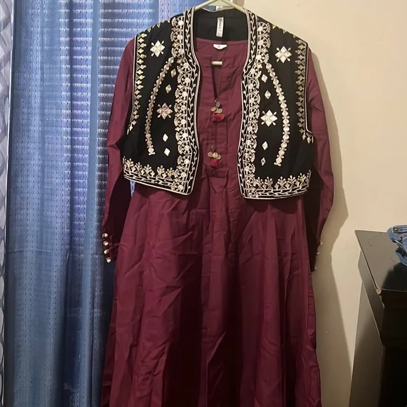 Dresses | Vintage Maxi Dress With A Vest | Poshmark